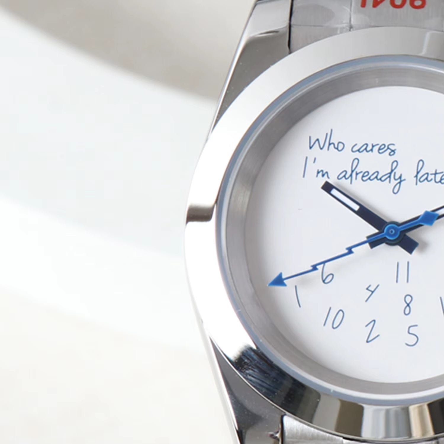 NH35 Watch for Who Cares Im Already Late NH35 Automatic Movement Sapphire Crystal 36Mm/39Mm NH35 No Logo Watches
