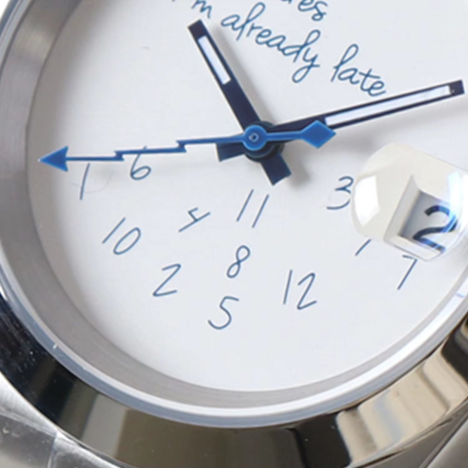 NH35 Watch for Who Cares Im Already Late NH35 Automatic Movement Sapphire Crystal 36Mm/39Mm NH35 No Logo Watches