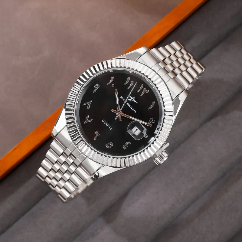 Fashion Men'S Watches Date High-End Luxury Casual Sport Clock Classic Business Quartz Male Stainless Steel Wristwatches