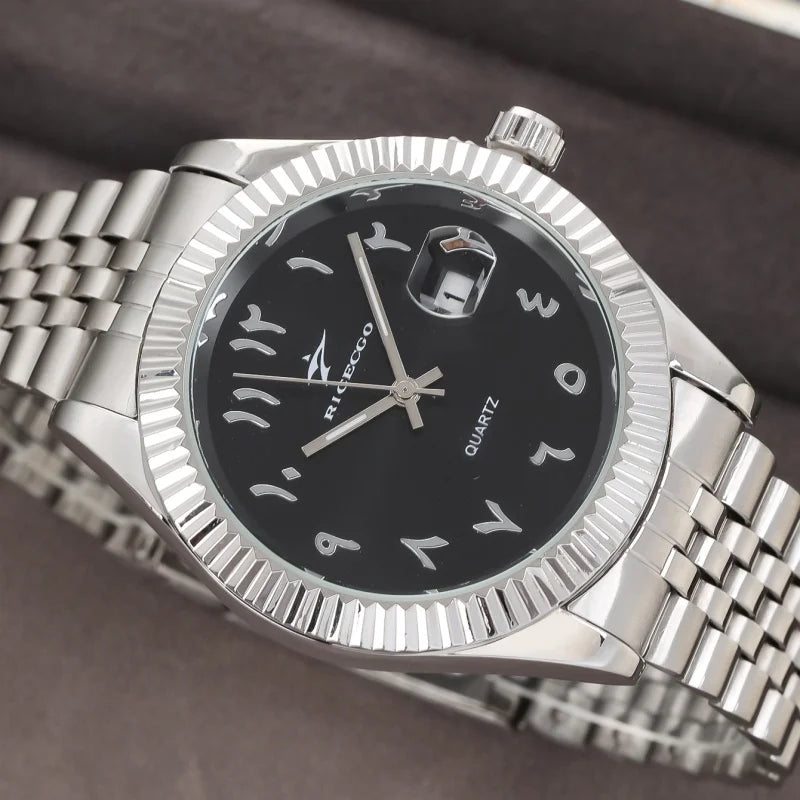 Fashion Men'S Watches Date High-End Luxury Casual Sport Clock Classic Business Quartz Male Stainless Steel Wristwatches