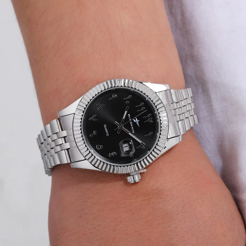 Fashion Men'S Watches Date High-End Luxury Casual Sport Clock Classic Business Quartz Male Stainless Steel Wristwatches