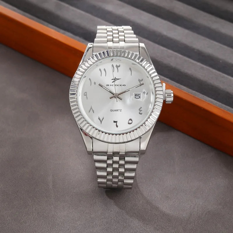 Fashion Men'S Watches Date High-End Luxury Casual Sport Clock Classic Business Quartz Male Stainless Steel Wristwatches